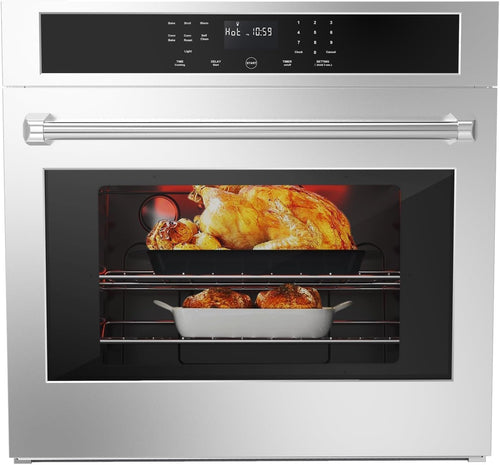🔥 Multi-Function Convection Oven with Rotisserie – Stainless Steel, Fingerprint Resistant! 🍗