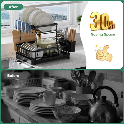 ✨ Smart Kitchen Organizer – Automatic, Space-Saving Storage for Your Countertop! 🍴🍳