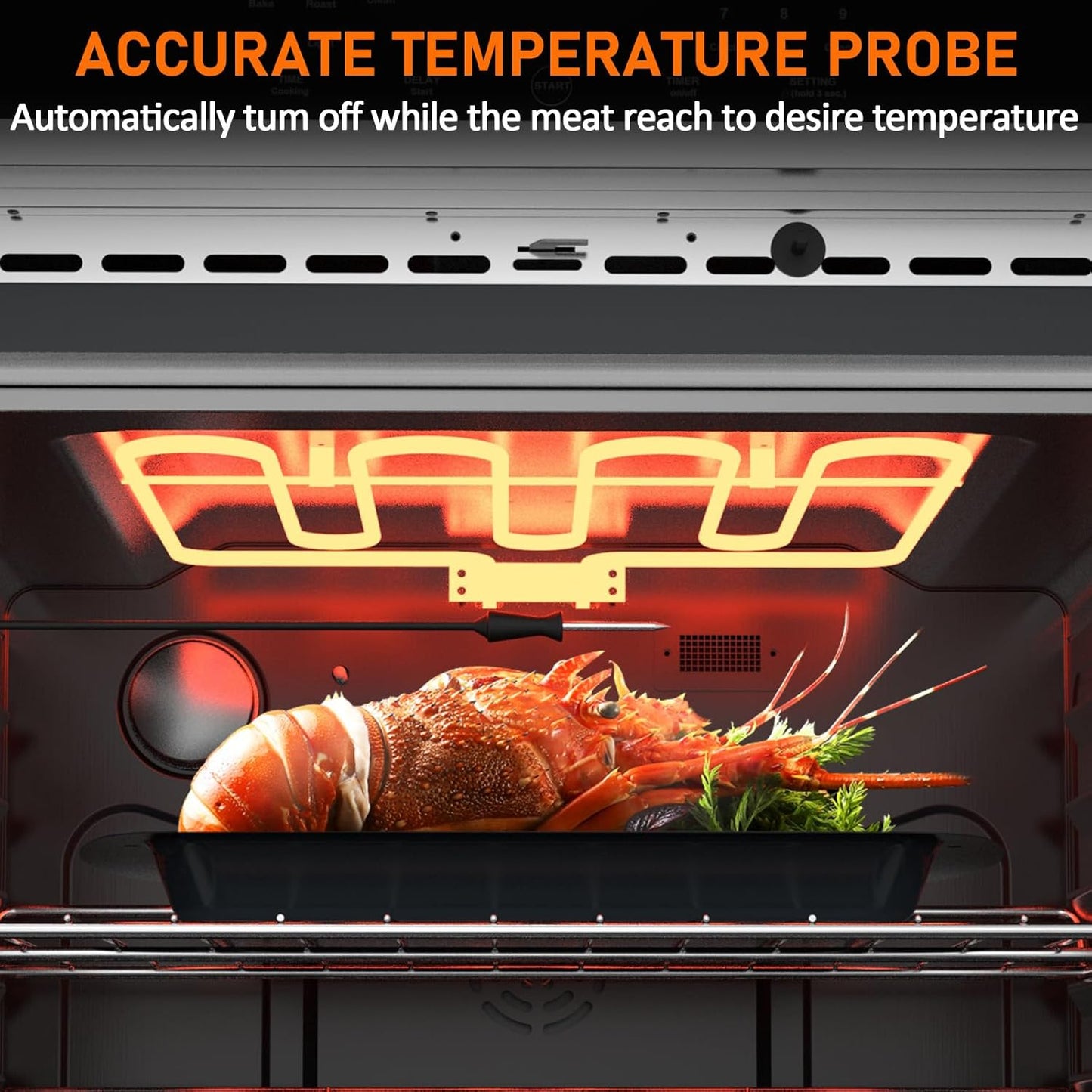 🔥 Multi-Function Convection Oven with Rotisserie – Stainless Steel, Fingerprint Resistant! 🍗