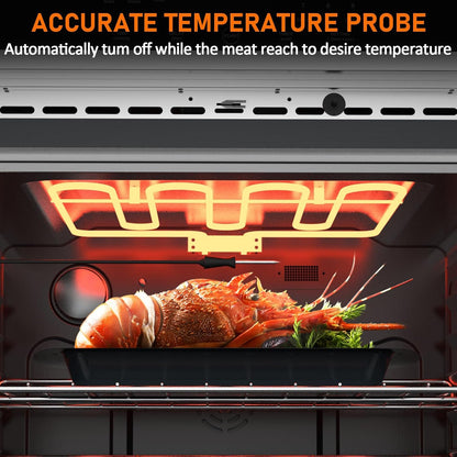 🔥 Multi-Function Convection Oven with Rotisserie – Stainless Steel, Fingerprint Resistant! 🍗
