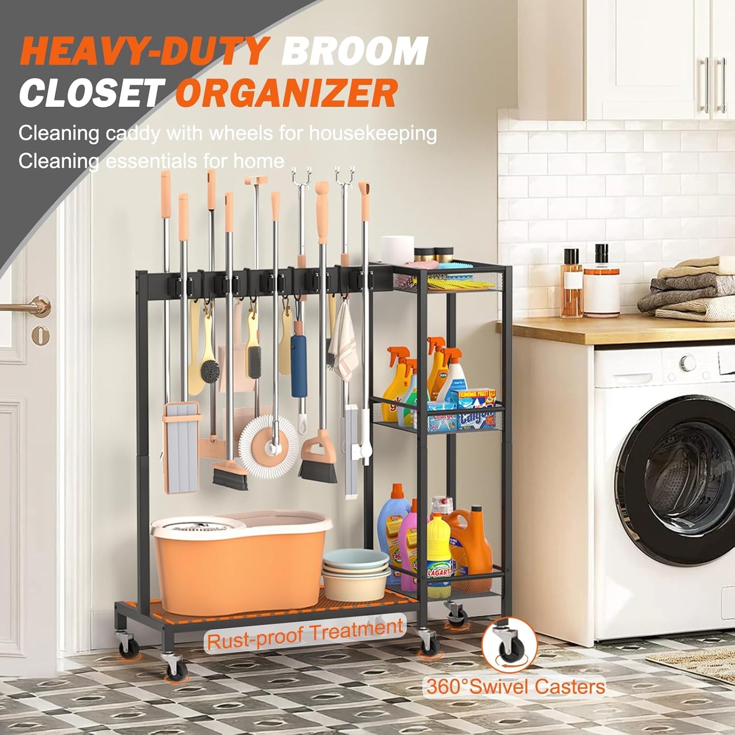🧹 Premium Cleaning Organizer – Keep Your Space Tidy & Neat! 🏠✨