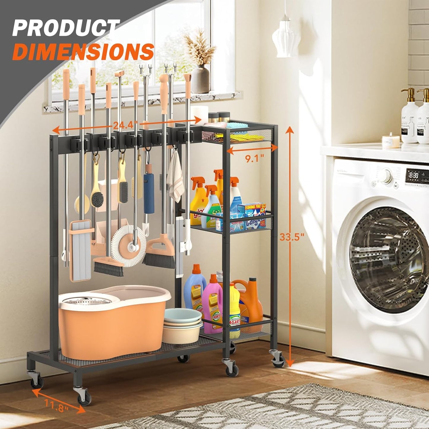 🧹 Premium Cleaning Organizer – Keep Your Space Tidy & Neat! 🏠✨