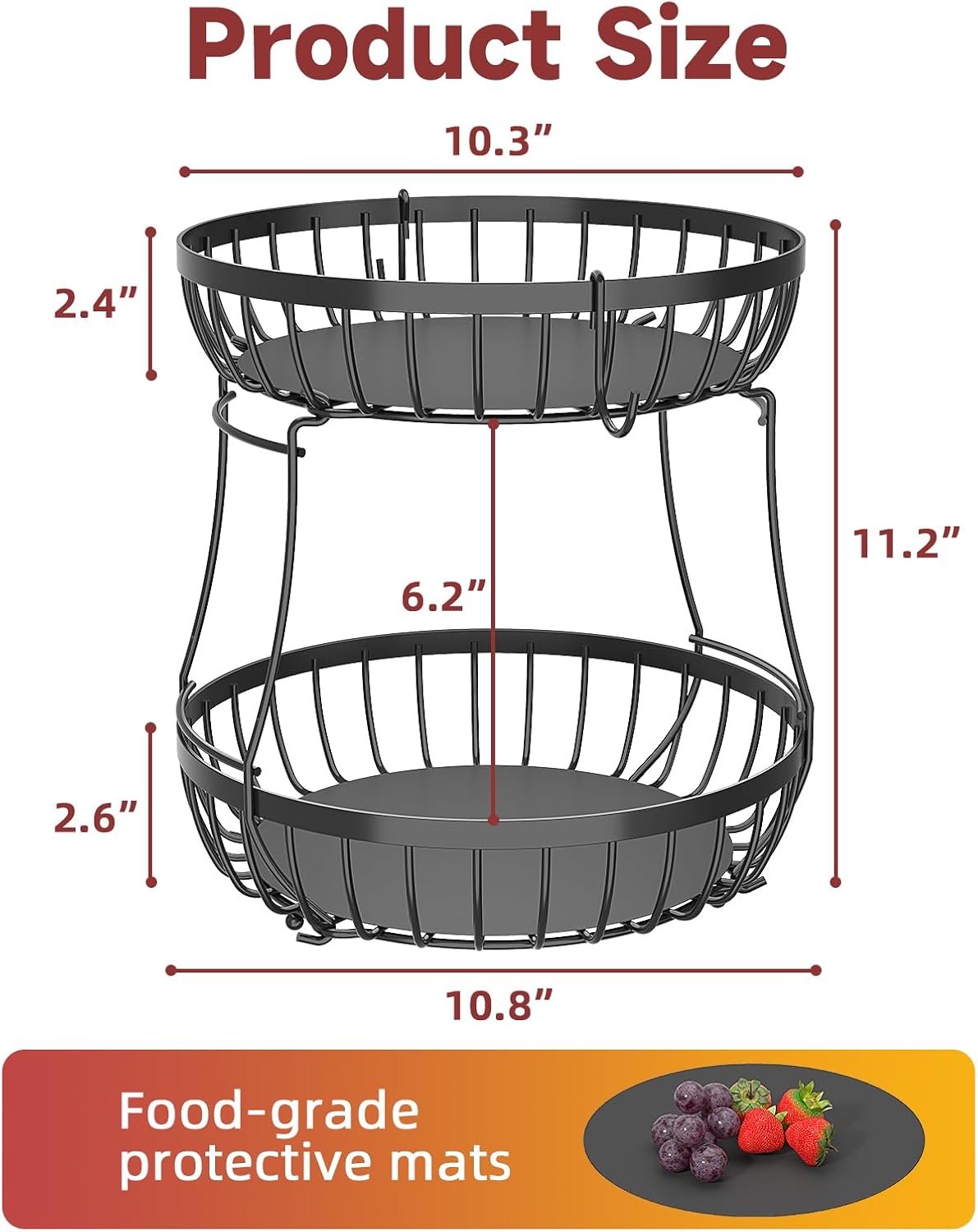 ✨ Stackable Kitchen Counter Storage Rack - Organize Your Veggies and Fruits! 🍎🥔