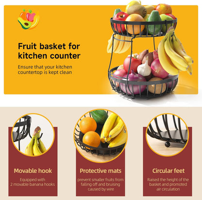 ✨ Stackable Kitchen Counter Storage Rack - Organize Your Veggies and Fruits! 🍎🥔