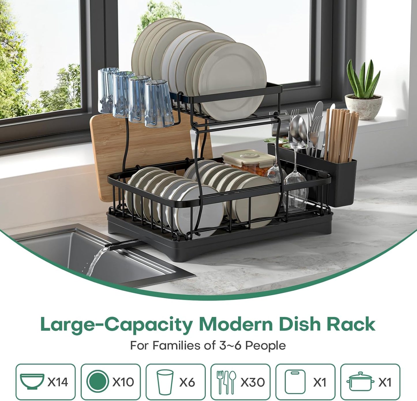 ✨ Smart Kitchen Organizer – Automatic, Space-Saving Storage for Your Countertop! 🍴🍳
