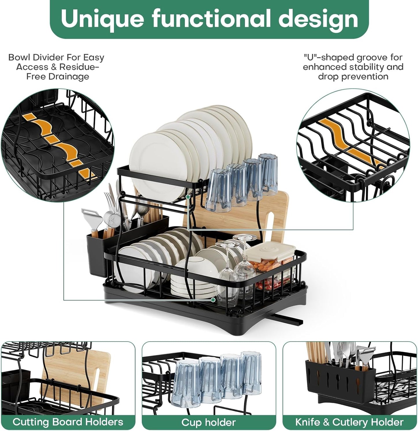 ✨ Smart Kitchen Organizer – Automatic, Space-Saving Storage for Your Countertop! 🍴🍳