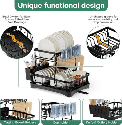 ✨ Smart Kitchen Organizer – Automatic, Space-Saving Storage for Your Countertop! 🍴🍳