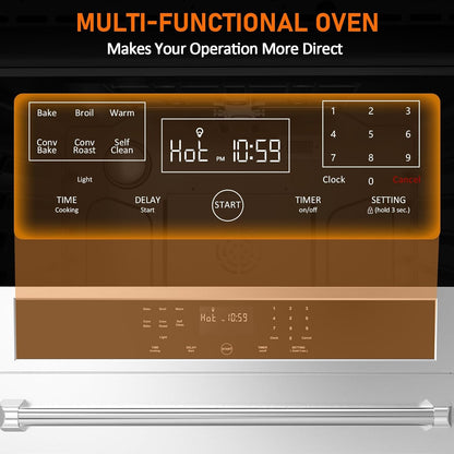 🔥 Multi-Function Convection Oven with Rotisserie – Stainless Steel, Fingerprint Resistant! 🍗