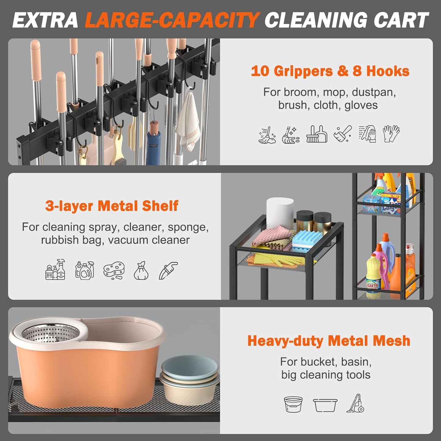 🧹 Premium Cleaning Organizer – Keep Your Space Tidy & Neat! 🏠✨