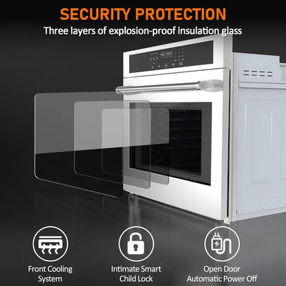 🔥 Multi-Function Convection Oven with Rotisserie – Stainless Steel, Fingerprint Resistant! 🍗