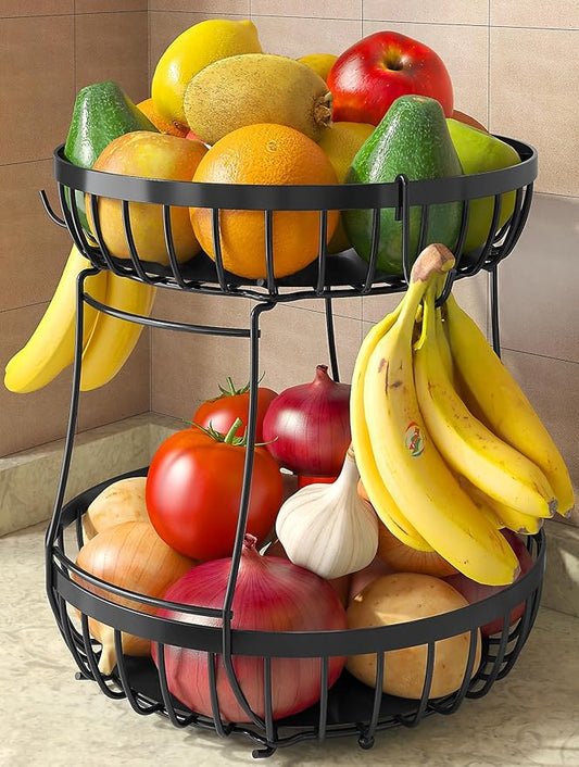 ✨ Stackable Kitchen Counter Storage Rack - Organize Your Veggies and Fruits! 🍎🥔
