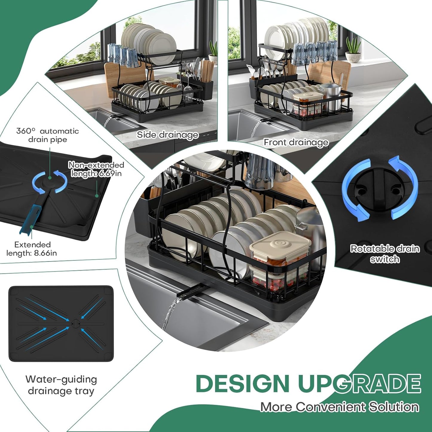 ✨ Smart Kitchen Organizer – Automatic, Space-Saving Storage for Your Countertop! 🍴🍳