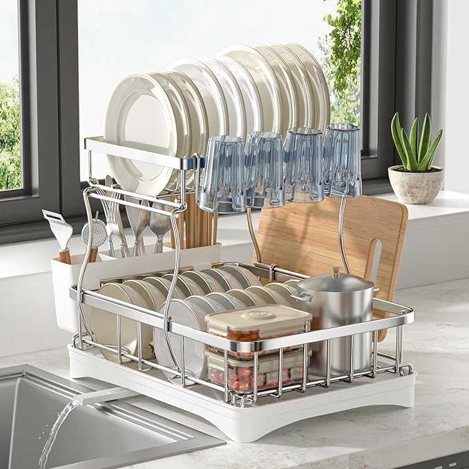 ✨ Smart Kitchen Organizer – Automatic, Space-Saving Storage for Your Countertop! 🍴🍳