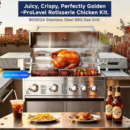 🔥 5-Burner Outdoor Gas Grill with Thermometer & 58,000 BTU – Perfect for Your BBQ Parties! 🍖